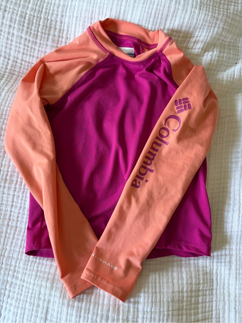 Columbia Kids Rashguard - Magenta & Coral